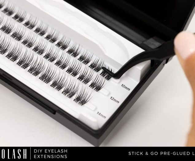 ripsitupsua läpinäkyvällä liimalla nanolash